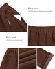 Women's Corduroy Straight-Leg Pants with Velvet Lining – Loose Fit for Autumn and Winter