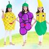 Přenosná vystoupení Cos Oblečení Ovocný kostýmový set Dětský halloweenský večírek Kostým Školní jeviště