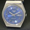 AUTOMATIC 6309A VINTAGE SEIKO 5 JAPAN MENS BLUE COLOR DIAL WATCH A701432-5 R206b-a701432