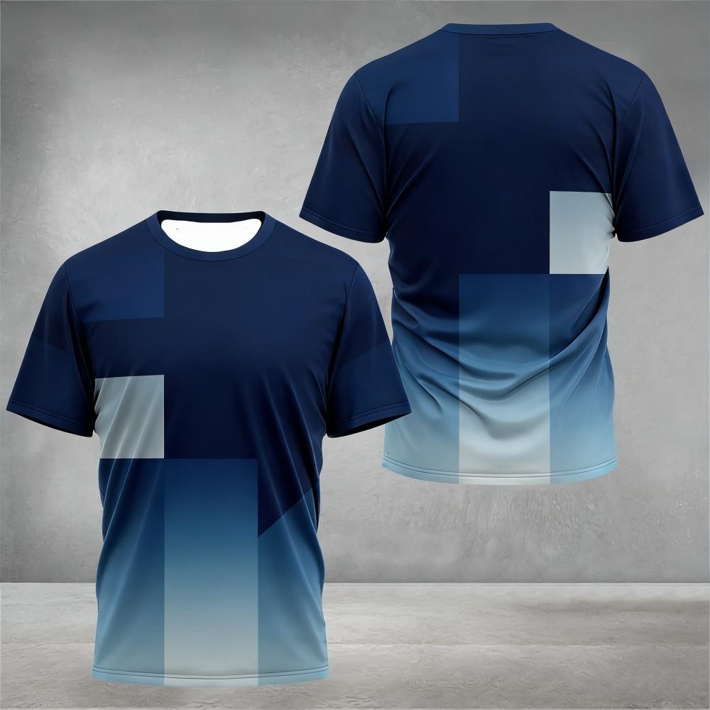 Camisetas Esportivas Simples da Moda de Secagem Rápida Camisetas Casuais de Manga Curta de Verão Soltas Respiráveis Camisetas para Corrida Badminton