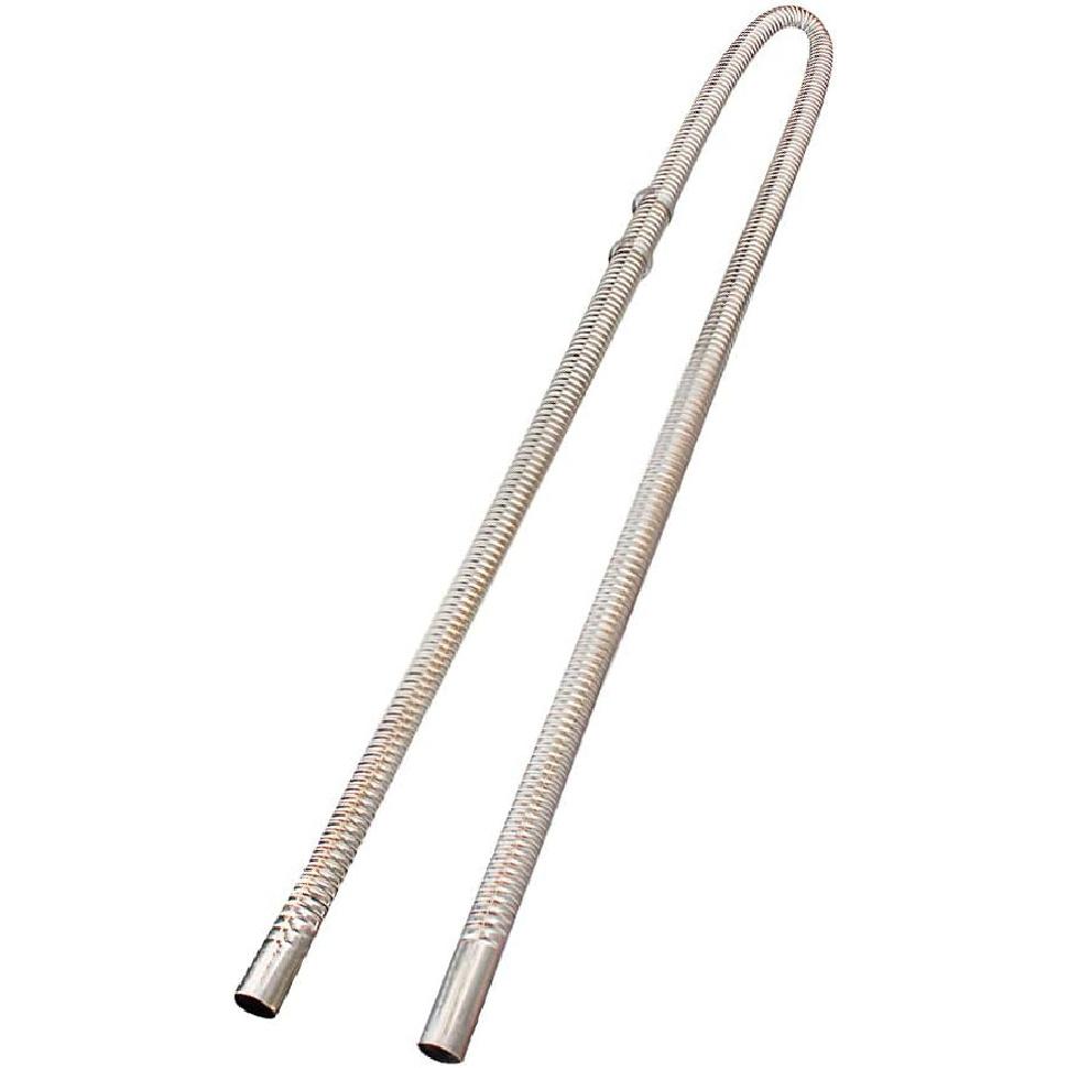 COLOR TREE 78.7Inch Universal Stainless Steel Exhaust Pipe 1Inch ID Parking Air Heater Tank Diesel Gas Vent Hose Length For Car Truck