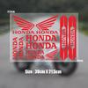 ABO2  New Motorcycle Sticker Racing Helmet Car Suitable for Honda Sticker Reflective Sticker Waterproof Sun Protection Car Decor