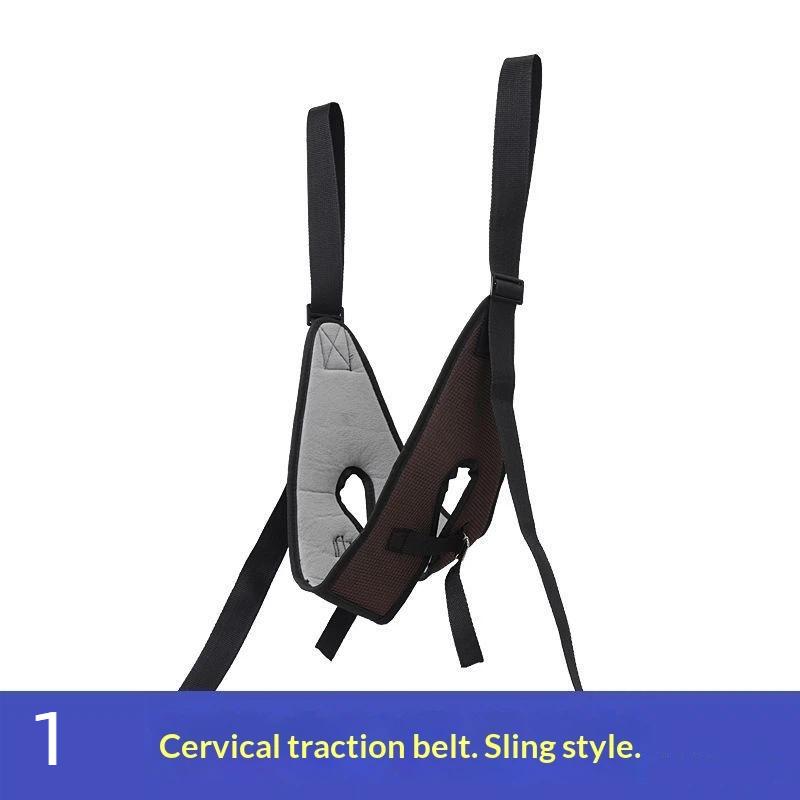 1Pcs Over Door Cervical Neck Traction Kit Breathable Mesh Adjustable Grips for Neck Pain Relief Daily Home Care