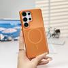 Soft fine ring magnetic suction for Samsung S26ultra matte mobile phone case S24PLUS skin feeling PC protective case S25