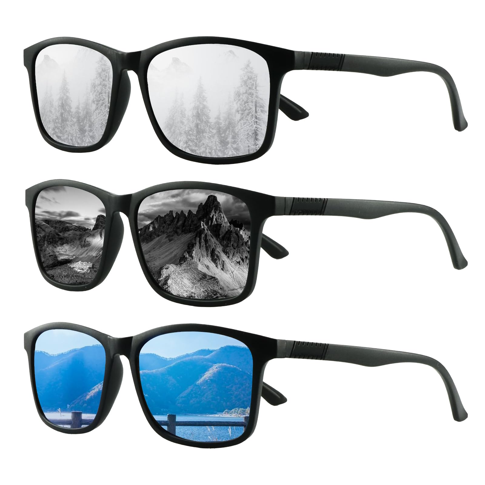 

Soarea Sunglasses for Men and Women, Ultra-Lightweight, Polarized Sunglasses with UV400 Protection, TR90 Sports Sunglasses, Stylish Sunglasses for