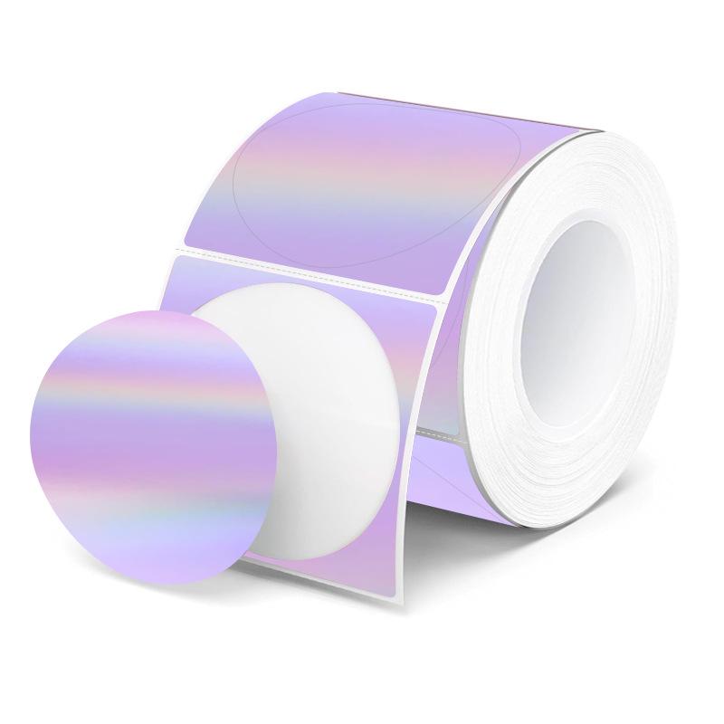Gradient Laser Thermal Label Paper for Phomemo M220/M221/M120 - 50mm Round