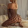 Fishnet Transparent Teddy Bodysuits Erotic Crotchless Lingerie Women Mesh Hollow Bodystocking Sexy Off Shoulder Teddies Bodysuit