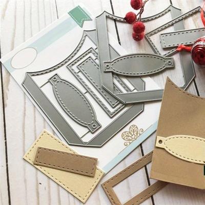 Curved Pocket Metal Cutting 11.3*10cm for Scrapbooking Card Album Making DIY Craft Die Cut Template