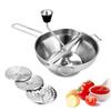 Stainless Steel Potato Masher, Potato Chopper, Mincing Potato Ricer, Manual Potato Squeezer, Fruit and Vegetable Masher, Juicer, Food Strainer, Multif