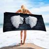 Angel Wings Print Bath Towel - Soft Absorbent Towel for Angel Enthusiasts, Elegant Design for Everyday Use and Comfort