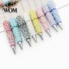 Creative DIY Pen Beadable Pen, Rhinestone Faux Pearl Ballpoint Fancy Glitter Personalized Gift for Crafting, Student Stationery Office Writing