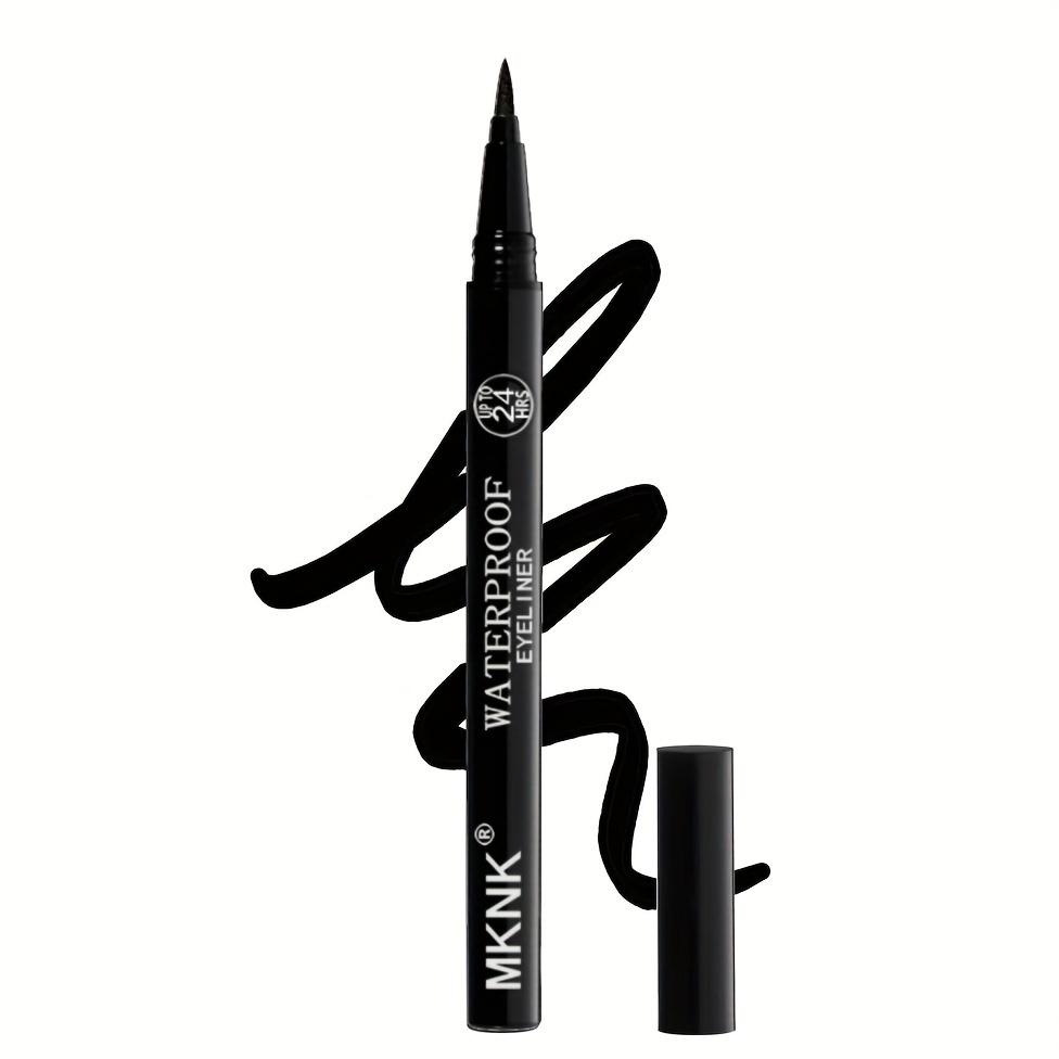 1 Stück Wasserdichter Flüssig-Eyeliner-Stift Ultrafeine Spitze Wischfest Schnelltrocknend Lang Anhaltend Schwarzer Eyeliner Intensive Definition für Alle Augenformen