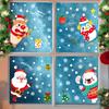 Christmas Stickers, Double-sided Electrostatic Display Window Posters, Christmas Festival Decoration Items