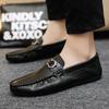 European Station Loafers Men's 2025 Summer New Soft-soled Breathable Men's Casual Leather Shoes Doudou Shoes Driving Shoes