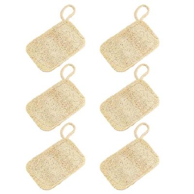 6Pcs Loofah Sponge Natural Gentle Scouring Pad Molds Resistant Dish Scrubber For Pots Pans Utensils Deeply Cleaning