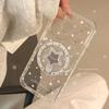 Carcasă Magnetică Albă Creativă cu Stele pentru Telefon iPhone 16, iPhone 17 și iPhone 17 Pro Max