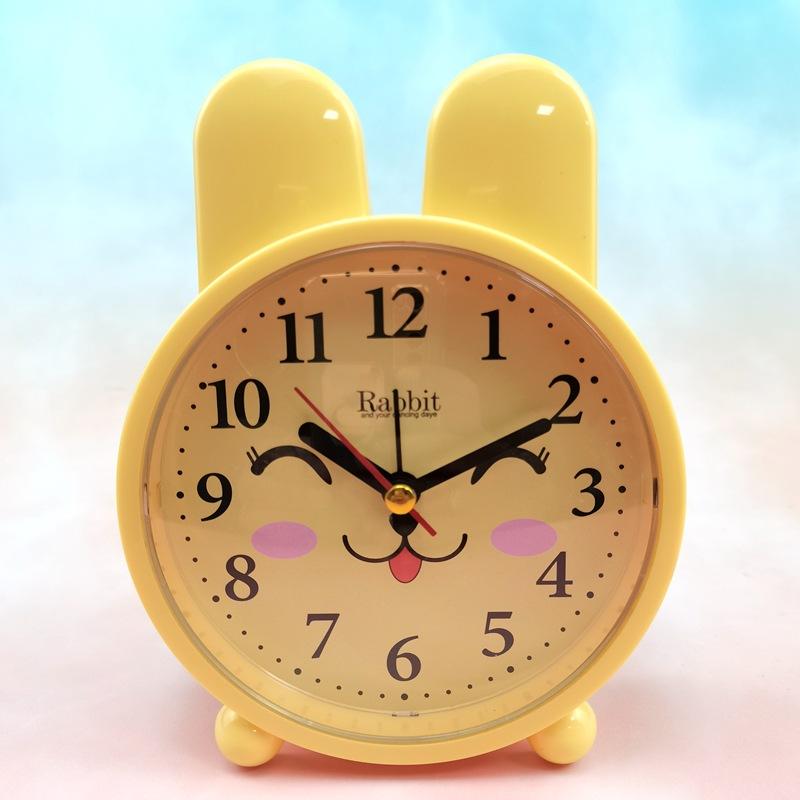 Korean version of cartoon cute creative children's student bedroom bedside desktop mute digital alarm clock series
