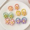10Pcs Elastic Hair Bands for Toddler Girl with Flower and Fruit Designs for Children Various Hairstyles Hair Circles