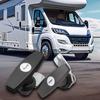 Trava de porta universal para trailer com alça em T e 2 chaves, trava de tampa de caminhão, caixa de ferramentas, gaveta, armário, trava de porta para trailer, caminhão, caravana