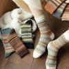 1 Pair of Autumn and Winter Retro Thick Mid Tube Socks Maillard Winter Thick American Pile Socks Mid Tube Short Socks Set