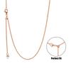 New 925 Silver Simple Necklace Gold Silver Rose Gold Premium Bare Chain For Women Valentine's Birthday Gift DIY Jewelry