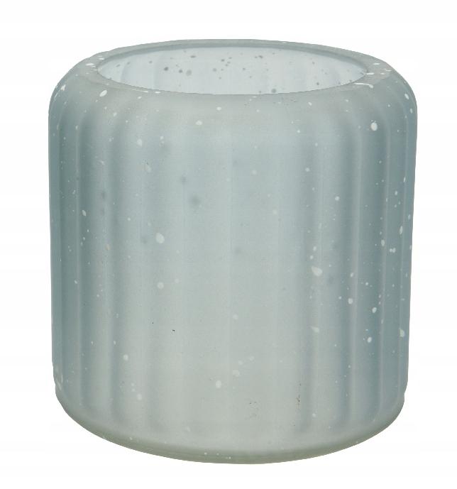 Decorative Glass Candle Holder with Dots, 7.5 x , 1pc