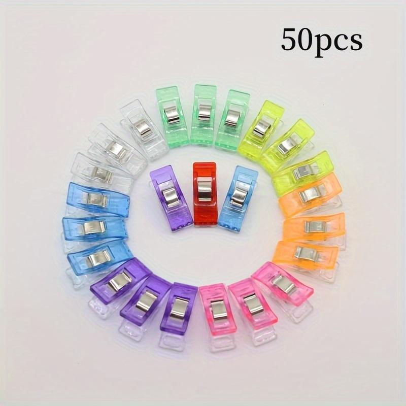 30/50pcs Color Edging Clip Plastic Axe Clip Patchwork Sewing Clip Long Tail Strong Positioning Clip Small Clip