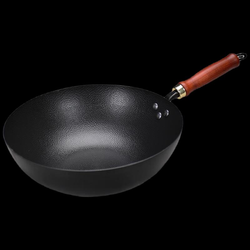 

Wutuo 30cm Seasoned Hammered Iron Wok