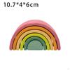 Colorful Wooden Rainbow Stacker Toy for Kids - Montessori Learning Fun