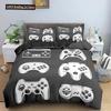 Tiener Videogames Dekbedovertrek King Gamepad Controller Beddengoed Set Voor Kinderen Jongens Meisjes Jeugd Game Polyester Beddengoed Set