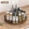 Spices Rack 360° Rotating Seasoning Holder Storage Tray Kitchen Organizer Wooden Oil, Salt, Soy Bottle Storage Rack for Kitchen