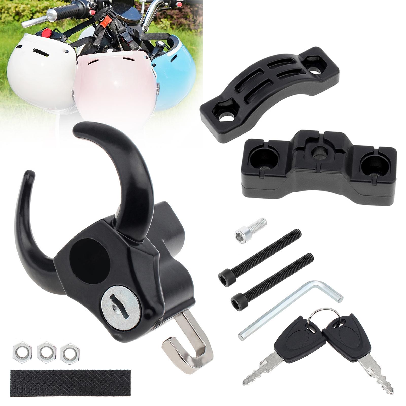 

Замок для шлема Bull Head против кражи Алюминиевый сплав Универсальный Мотоцикл Квадроцикл Скутер Велосипед чёрный