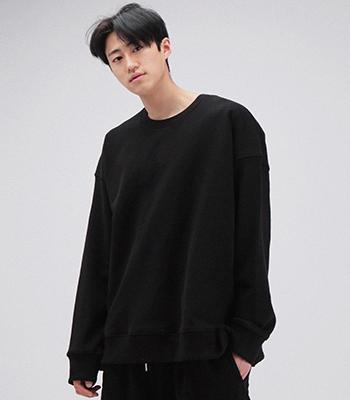 Plastic Reflective Logo Heavy Sweatshirt/Black Black/Onesize(105)