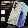 Geometric Marble Case For Samsung Z Fold 8 Ultra 7 6 5 Luxury Plating Leather Skin Hard Phone Cover For Galaxy Z Fold8 Fold7 Fold6