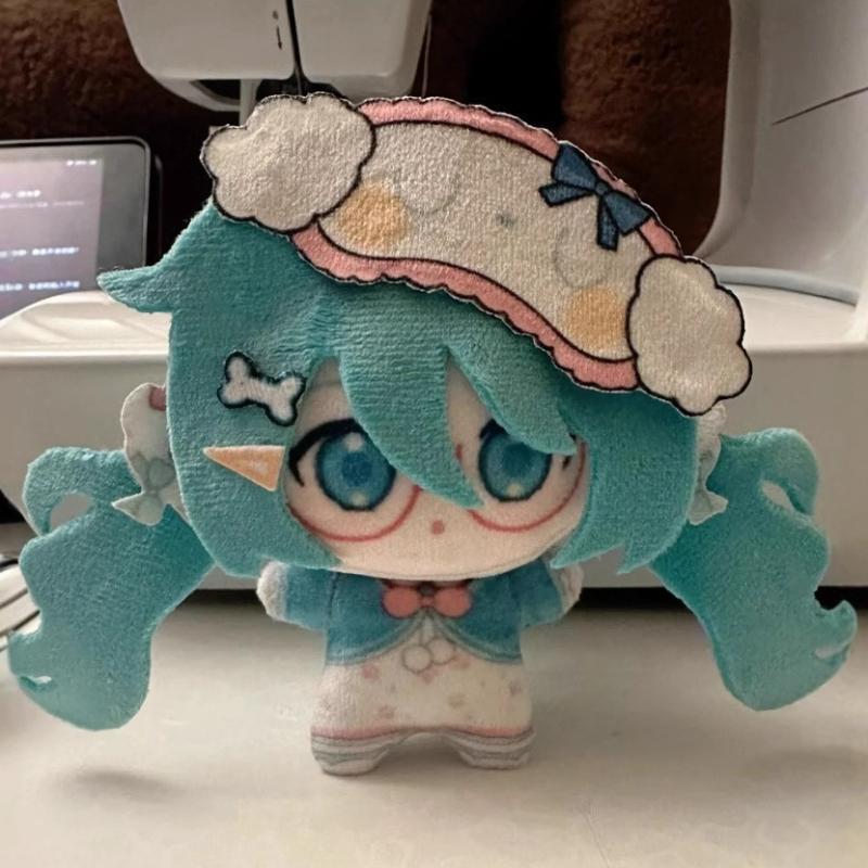 Ca. 10 cm Kawaii Hatsune Miku Plüschpuppe Spielzeug Cartoon Peripherie Hochwertig Niedlich Hatsune Kuschelige Plüschpuppe Spielzeug Schlüsselanhänger Geschenke