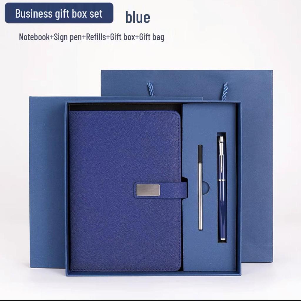 Customizable A5 Notebook Gift Set - High-Value Business Office Souvenir with Logo Printing