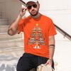 2026 New Model Merry Fishunisex Christmas Tree Tshirt Funny A Christmas Tree Made Of Fish Graphic Printed Tshirt Unisex Fishing Enthu