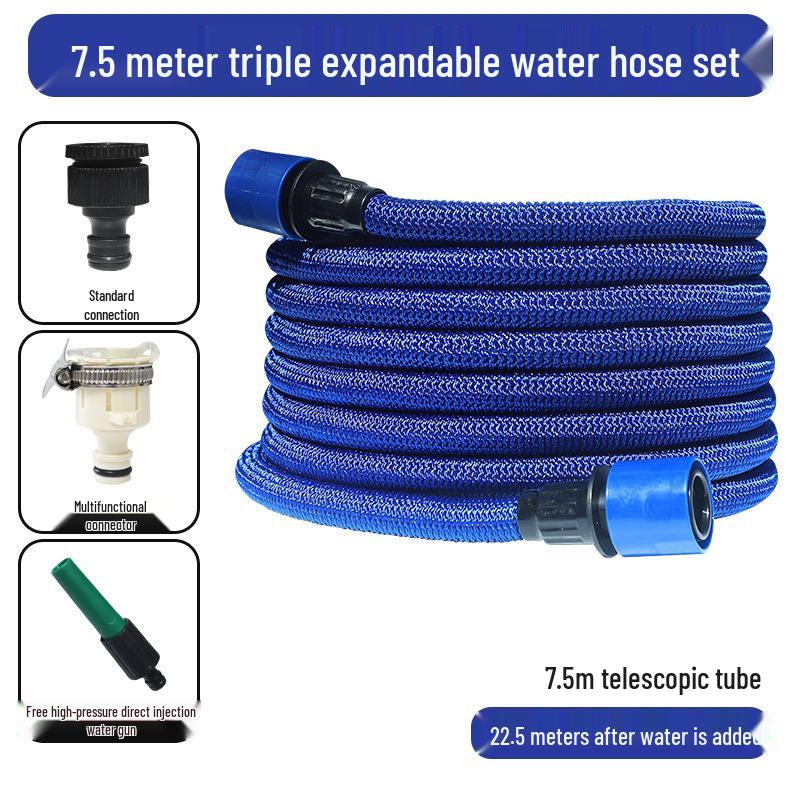 Retractable High-Pressure Hose: Versatile Car Wash & Garden Watering Tool for Easy Storage