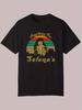 Casual Crew Neck T-shirt with Selena Illustration - "Anything For Selena's" Text