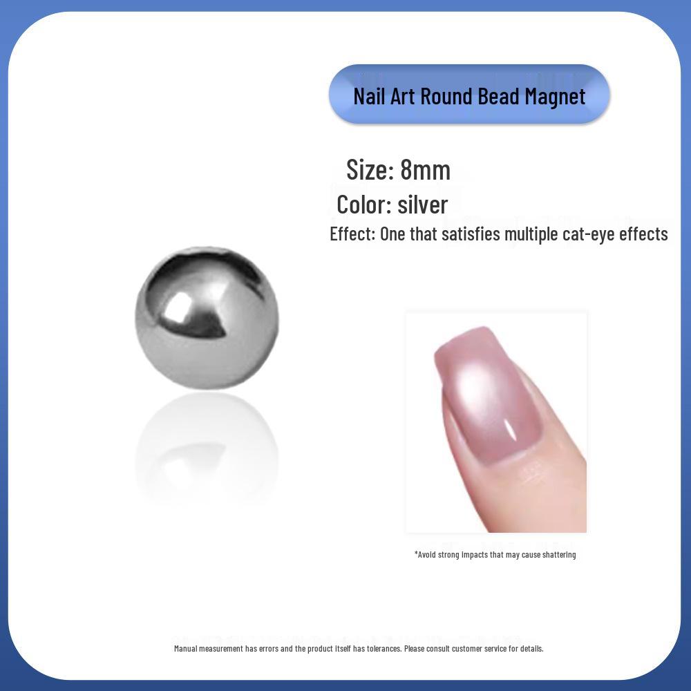 Neodymium Iron Boron Double-Ended Cat Eye Magnet Wand with Steel Balls for Wide Light Glass Beads Nail Art
