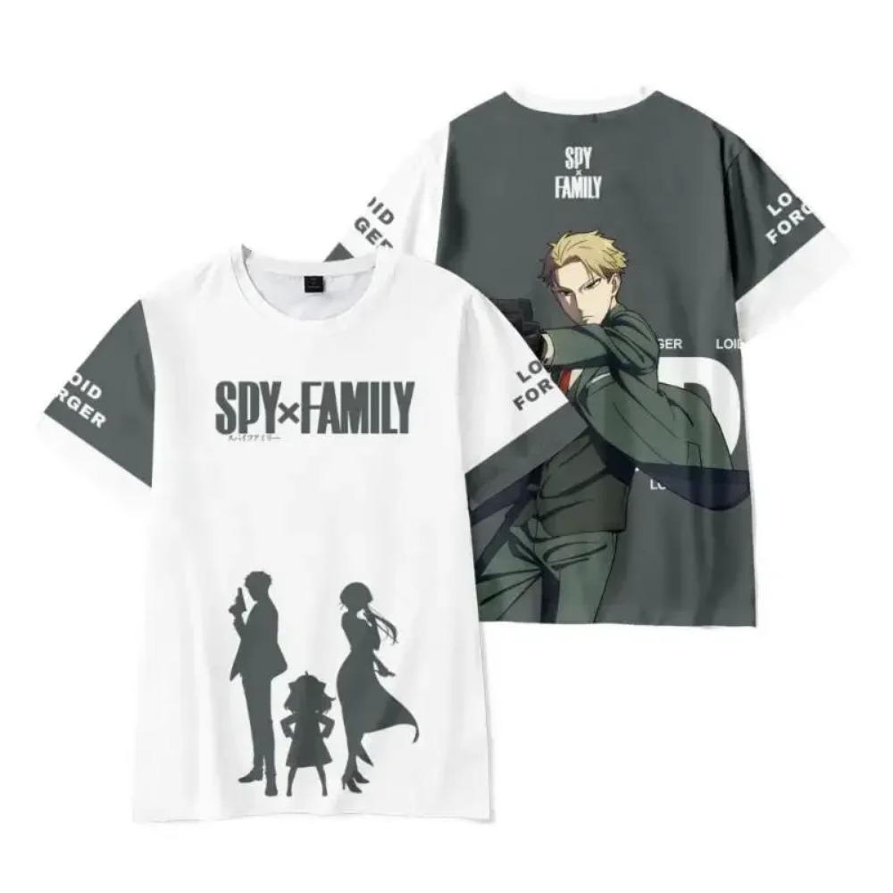 Spy X Family 3D-Druck T-Shirts Anime Harajuku Kawaii Mädchen Anya Jungen Cosplay Übergroßes T-Shirt Oberteile Tees Geschenk Kindergeschenk Kleidung
