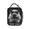 I Have Rabies Bat Funny Meme Lunch Bag For Child Custom Lunch Box Casual Picnic Cooler Bag Zipper Thermal Tote Handbags