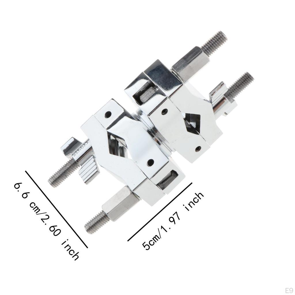 Drum Connecting Bracket Rack Clamp Percussion Stand Attachment Adjustable Extension
