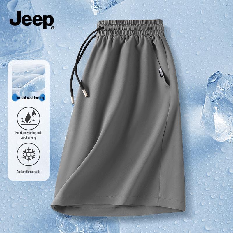 JEEP Men s Ice Silk Quick-Dry Sports Shorts L