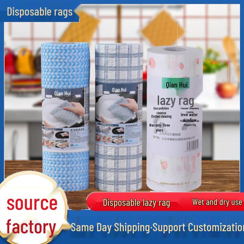 Multi-Use Thickened Kitchen Rags: Washable, Printed, Non-Stick, Dry & Wet Cleaning Pads