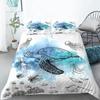 Sea Turtle Duevt Cover Set King Size Ocean Turtle Themed Comforter Cover For Teens Boys And Girls Soft Polyester Quilt Cover