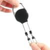Double Head Retractable Keychain With Unique Anti-Lost Easy Pull Buckle Creative Keyring Badge Reels ID Card Holder 1/2/3/4/5PCS