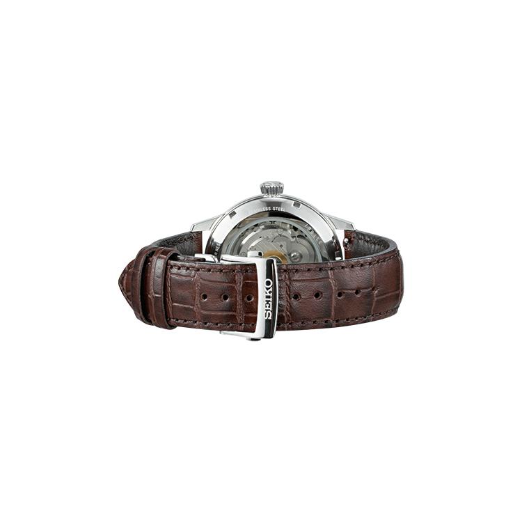 SEIKO Mechanical Movement Leather Strap Watch Men's Watches Blue Dial SRPK15J1