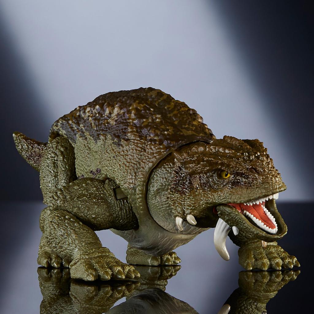 Mattel Jurassic World Hammond Collection Scutosaurus Figure for Kids, Moving Dinosaur Toy, Large, Approximately 14cm Long, Ages 8 and Up, Green, JDJ08