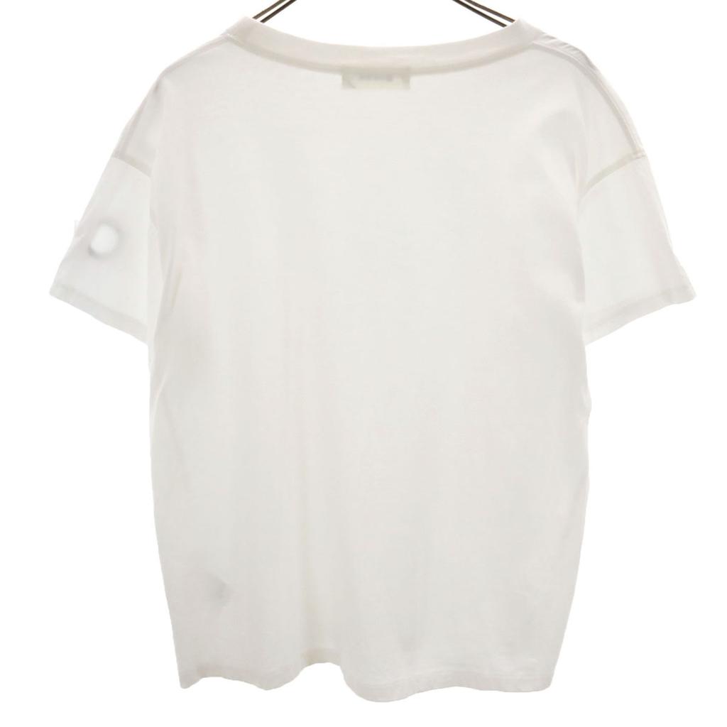 ZUCCa laget i Japan Kort erm med maljer T-skjorte M hvit topper Dame Brukt
